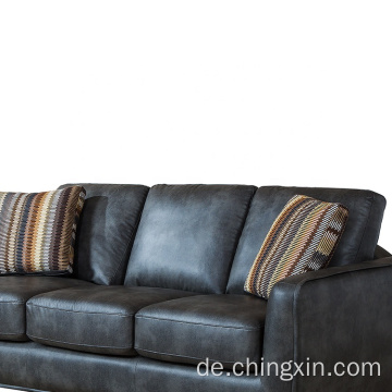 Schnittsofa-Sets Dreisitzer-Wohnzimmer-Sofa-Möbel